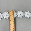 White Lace Double Petal Nail Drill Barcode Clothing Accessories Children'S Clothing Dresses Tops Decorative Accessories