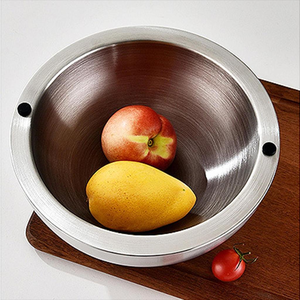 Dip Chiller Bowl Stainless Steel Cold Party Server Insulated Dip Chiller Bowl for Sauces Guacamole Salad Fish Shrimp Fruit