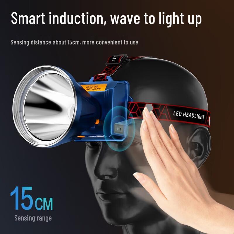 Sky Fire Rechargeable LED Headlamp with Sensor