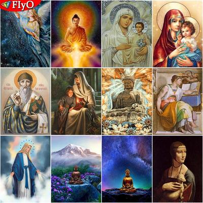 5d diamante bordado figuras religiosas ponto cruz quadrado completo broca redonda pintura diamante retrato diamante mosaico decoração para casa