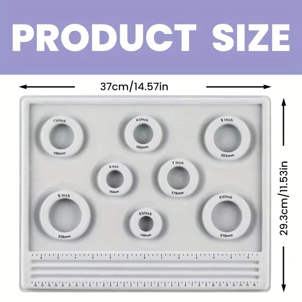 Versatile Bead Sizing Board with Clear Scale Marks Fashion Accessory Decoration for Necklace Bracelet Crafting Supplies