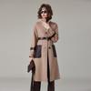 Women's Wool Blend Double-Faced Long Coat