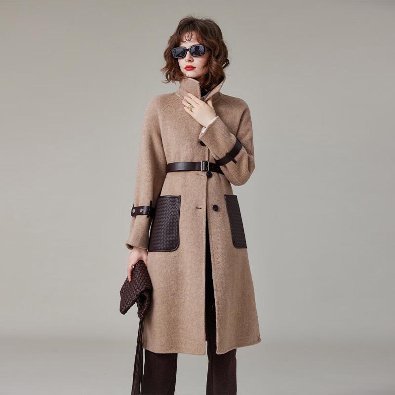 Women's Wool Blend Double-Faced Long Coat