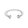 New 925 Silver Three-Leaf Clover Alphabet Heart Flower Women's Ring Suitable for Wedding Party Fashion DIY Gift