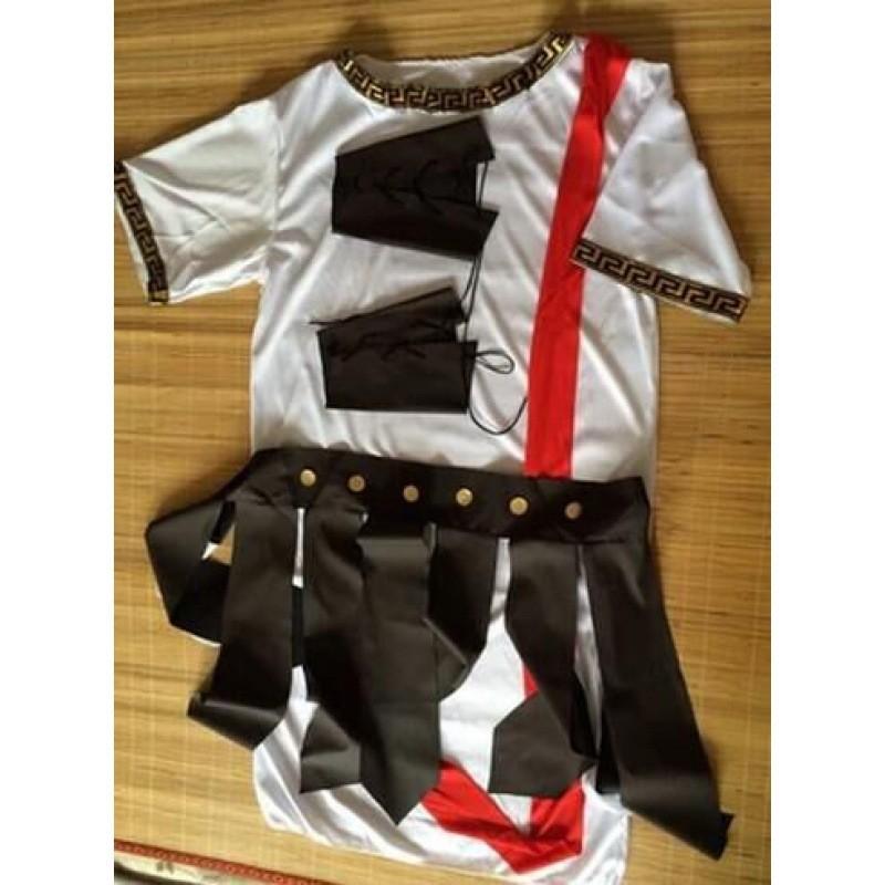 Striking Adult Male Roman Gladiator Costume Featuring Rich Color And Comfortable Fit For All Seasons