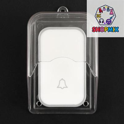 1Set Wireless Door Bell Chime Button Protective Cover Outdoor Home Doorbell Waterproof Cover Splash Guard Cover