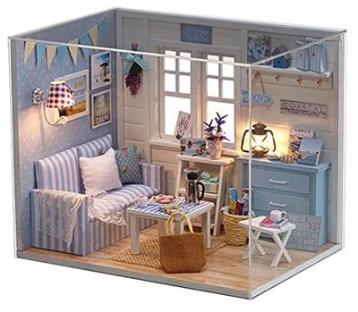 Puppenhaus Handgefertigtes Bausatz Set Miniatur Frischer Sonnenschein (t-FREAK)