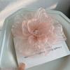 Mesh Flower Hair Clip Super Fairy Bang Clip Sweet Women Headdress Hairpin Girls Hawaii Beach Vacation Hair Accessories