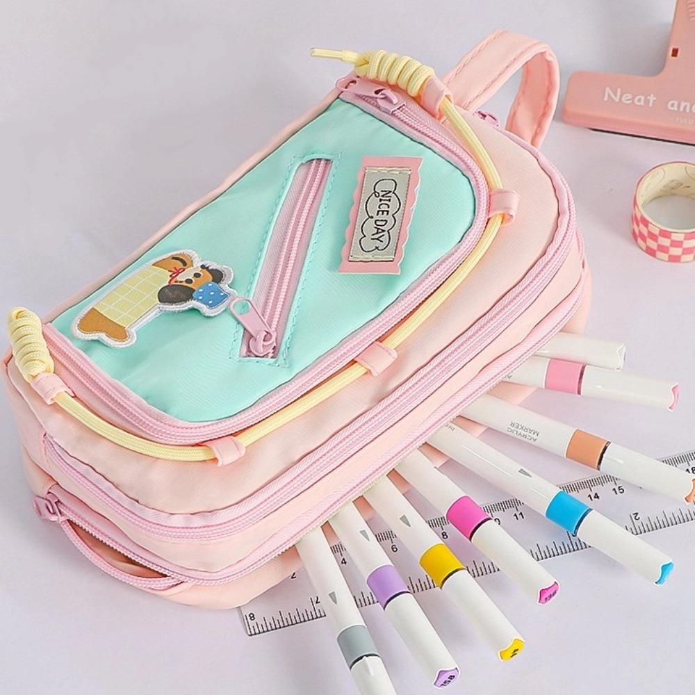 Cosmetics Storage Korean Pencil Bag Ins Y2K Dog Makeup Bag Stationery Storage Bag  Office Supplies