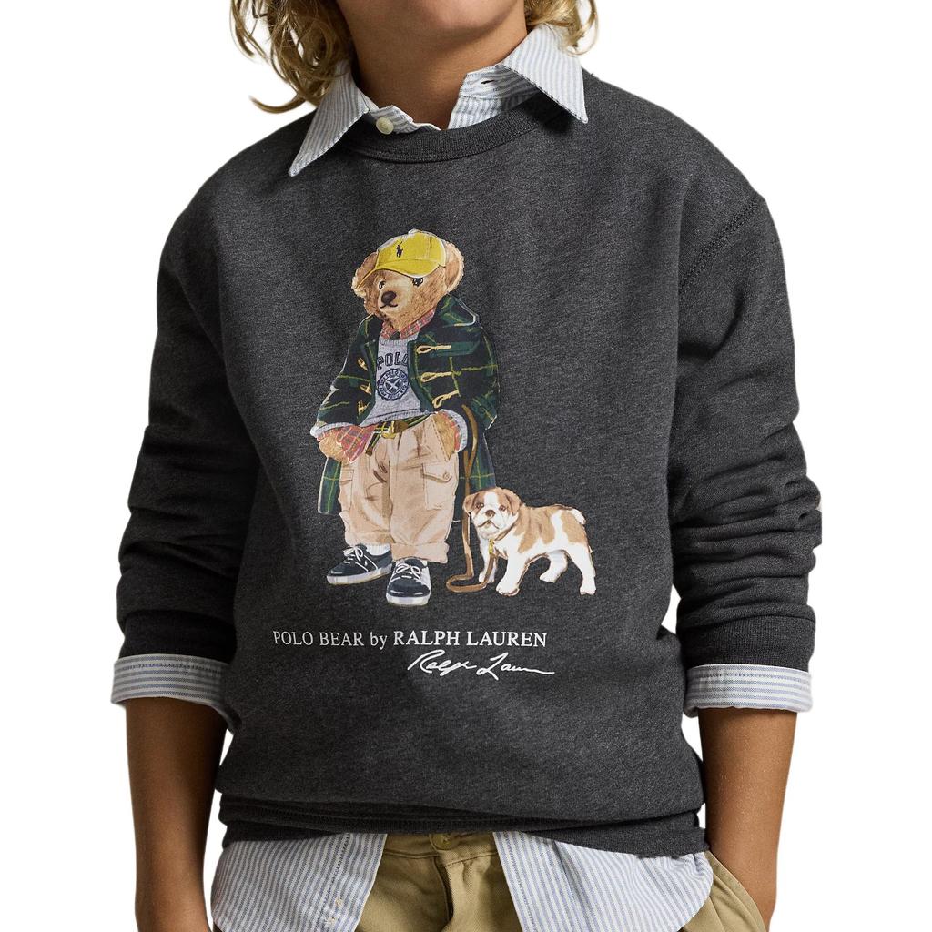 Polo Ralph Lauren Polo Bear Disegno Cartone Animato Pullover Girocollo Manica Lunga Top Bambino 323979490-001