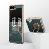 For Samsung Galaxy Z Flip5 5G Case Precise Cutouts 6D Electroplating TPU Phone Cover with Ring Holder