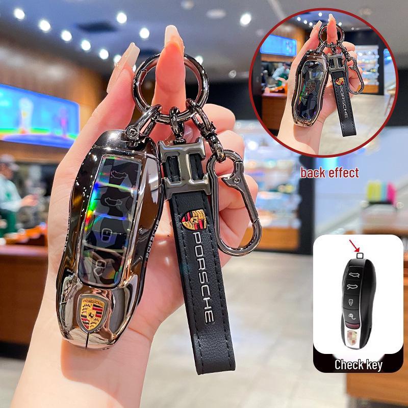Compatible with Porsche Macan New Energy Key Case 2024/2025 Macan4 Jinchi EV Metal Shell