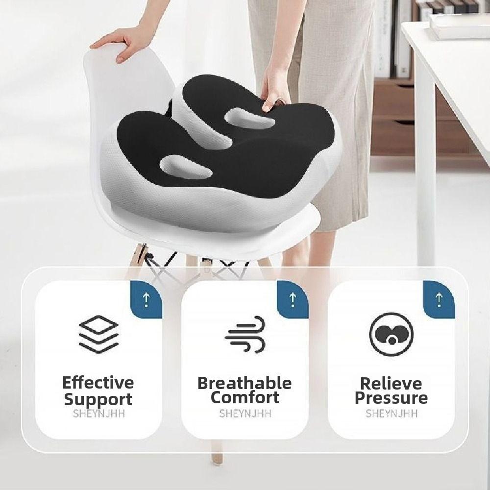 Ergonomic Sit Bone Relief Seat Cushion Slow Rebound Orthopedic Seat Cushion Sedentary