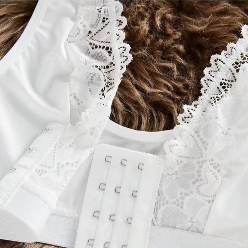 European Plus Size French Style Lace Bra for Women Elegant Soft Daily Matching Intimates