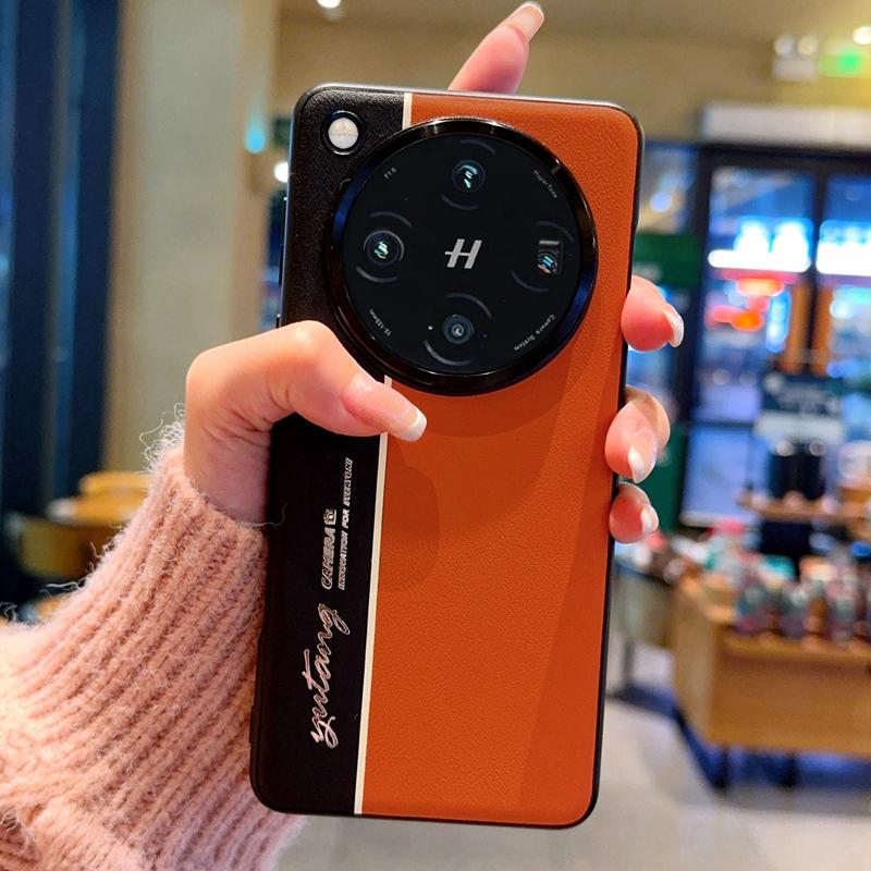 For OPPO Find X8 Pro Case Fashion PC+PU Leather Camera Luminous Protect Back Cover Case For OPPO Find X8Pro X7 Ultra Phone Shell