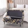 Printed Storage Ottoman Cover Stretch Rectangular Foldable Footstool Covers Long Piano Bench Stool Cover Sofa Footrest Slipcover