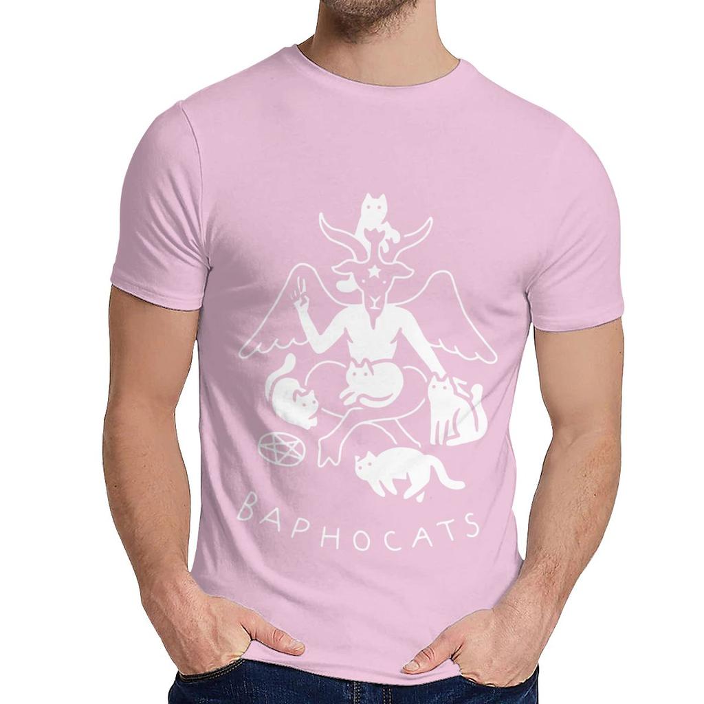Crewneck Baphocats Baphomet Satan Demon Tee Shirt Summer Male Comfortable T Shirt Design For Unisex
