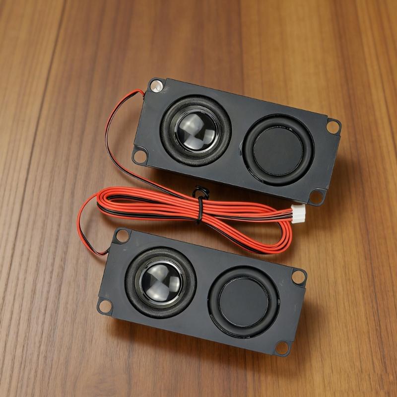 2pack 10045 Double Speaker for Advertising Machine with Enhances Basses and 5W 10W Power Option