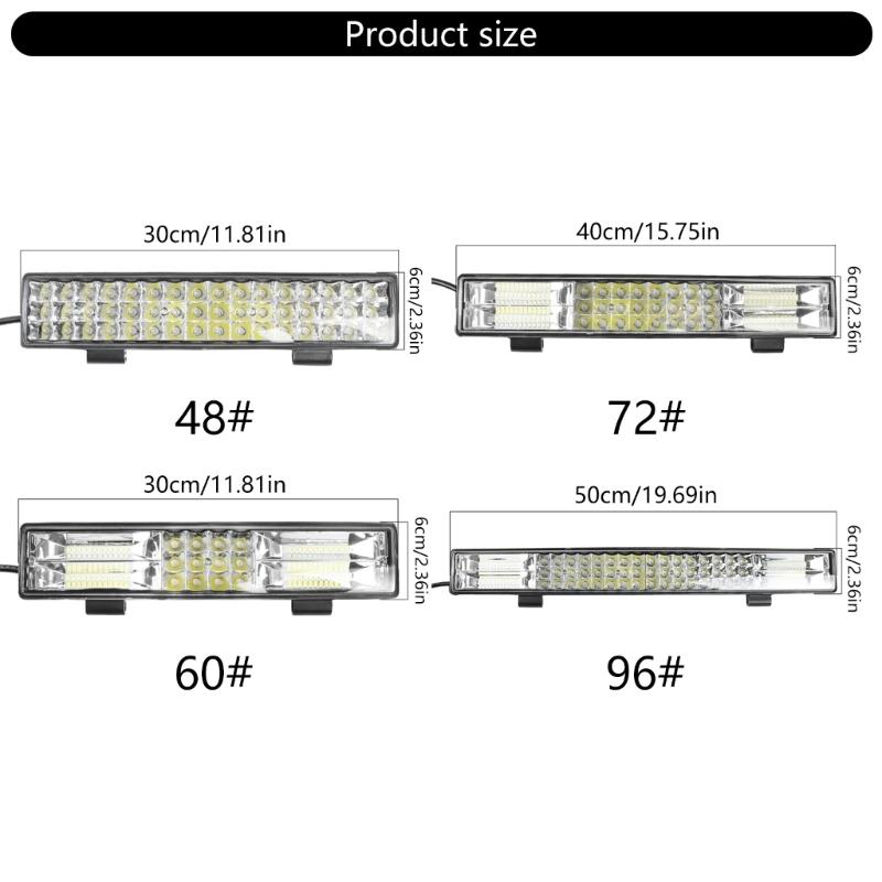 High Power LED Work Light Bar/Switches Wire Waterproof Lighting Universal LED Light System for Motorcycle Car Truck