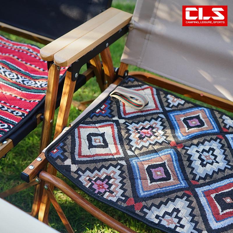 Portable Ethnic-Style Waterproof Floor Cushion: Lightweight, Moisture-Proof, Foldable, Compact, Thickened Seat Mat