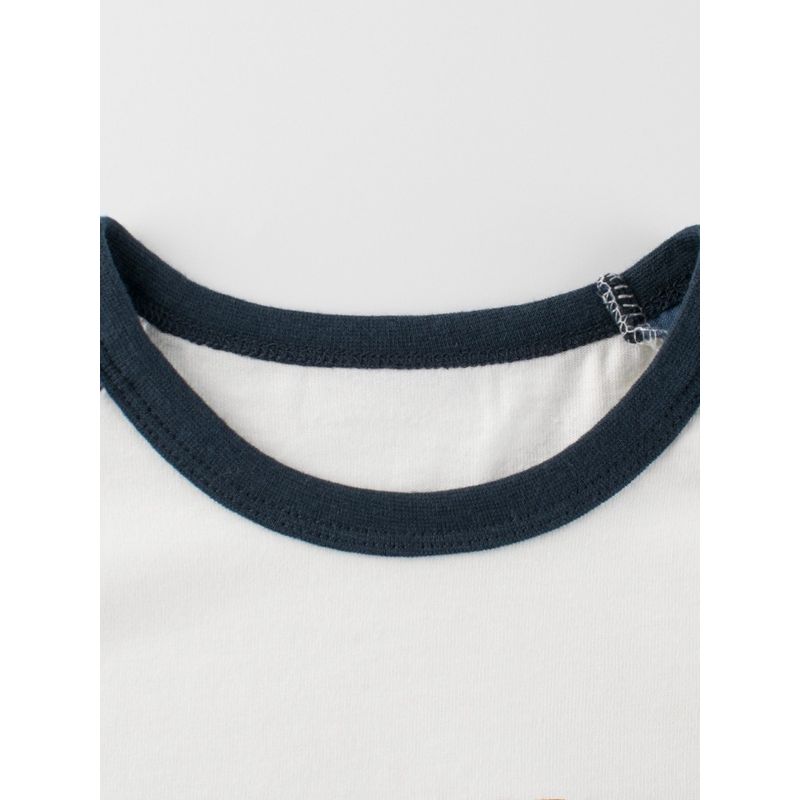 27Kids Children's Clothing Children Dinosaur Long Sleeves T-shirt Raglan Sleeve Spring and Autumn Boys Undershirt Baby Boy Pure Cotton Clothes