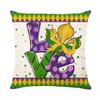 Pillow Case Holiday Party Decoration Home Living Room Sofa Cushion Cover Linen Print