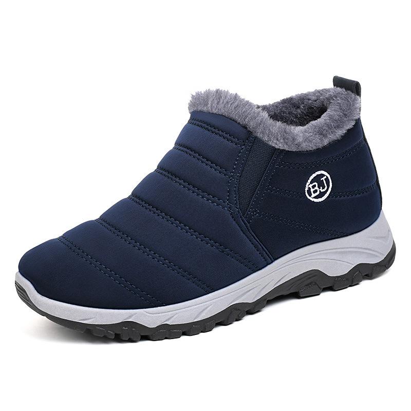 

Cotton shoes men s new cotton boots large size short boots piled thickened warm snow boots 46