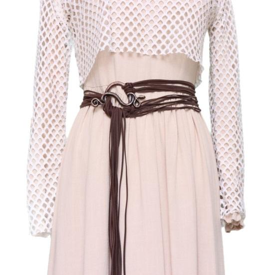Viking Witch Rope Belt Adjustable Length Renaissance Halloween Waist Belt Festivals Role-Playing Costume Accessory