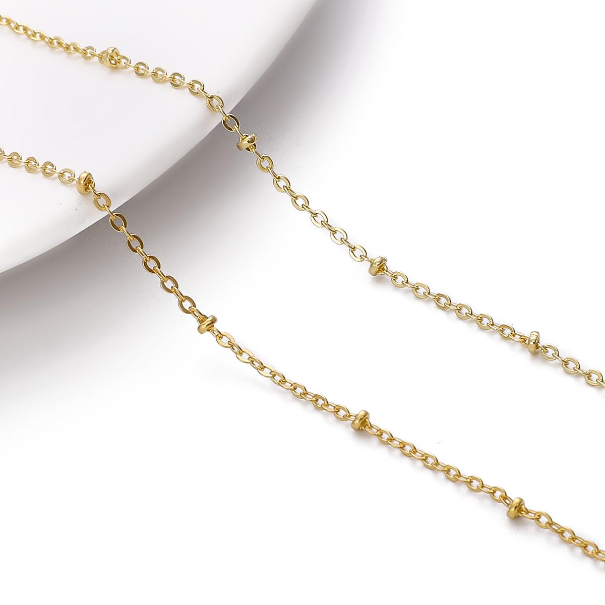 

Ланцюжок позиціонування з мідного затискача для аксесуарів для ремесел своїми руками 03 1.5mm