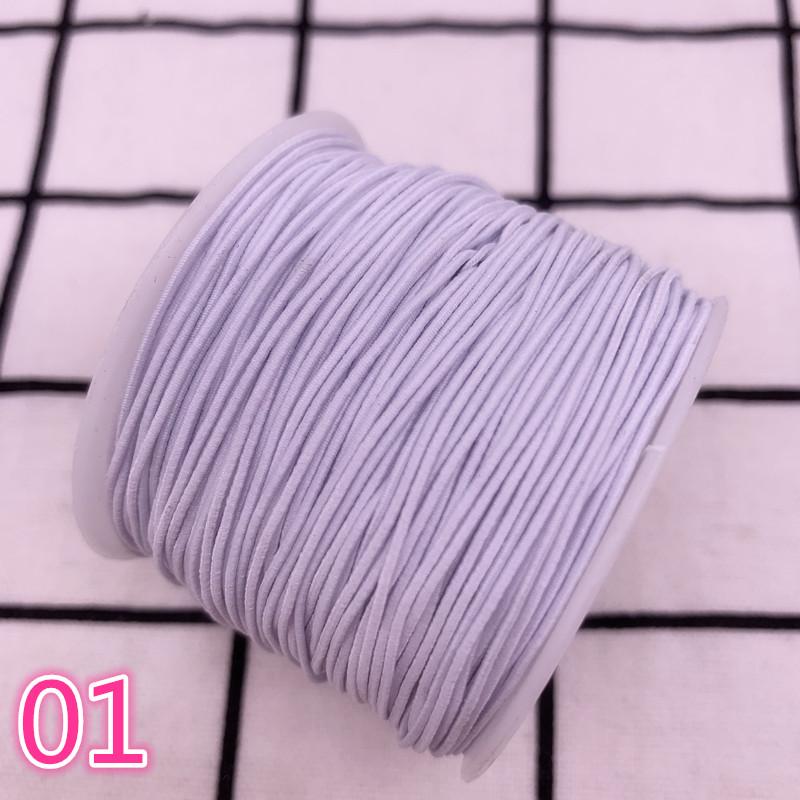 10 ярдов/лот 1,0 мм Высокоэластичная лента Катушка Швейная резинка Круглый эластичный шнур Сделай сам Ручная работа Швейные материалы