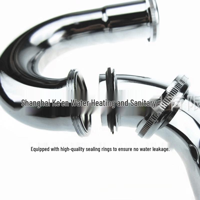 LANGZHIWEN Stainless Steel Wall-Mount Basin P-Trap Drain