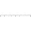 VidaXL Garden Fence with Spear-Shaped Top Steel 1426 X 100 Cm Black 277719
