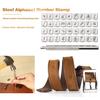 36pcs Steel Alphabet Number Stamp Punch Set for Leather Wood Craft Tools Kit Metal Leather Punch Tools Staming Leathercraft