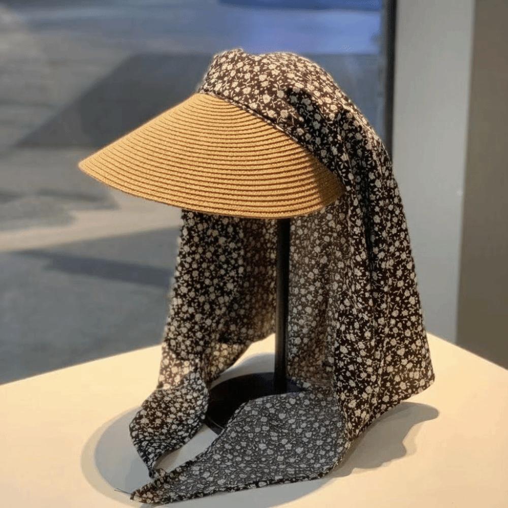 Korean Style Scarf Baseball Cap Star Print Strappy Scarf Hat Fashion Headscarf Baseball Hat  Spring