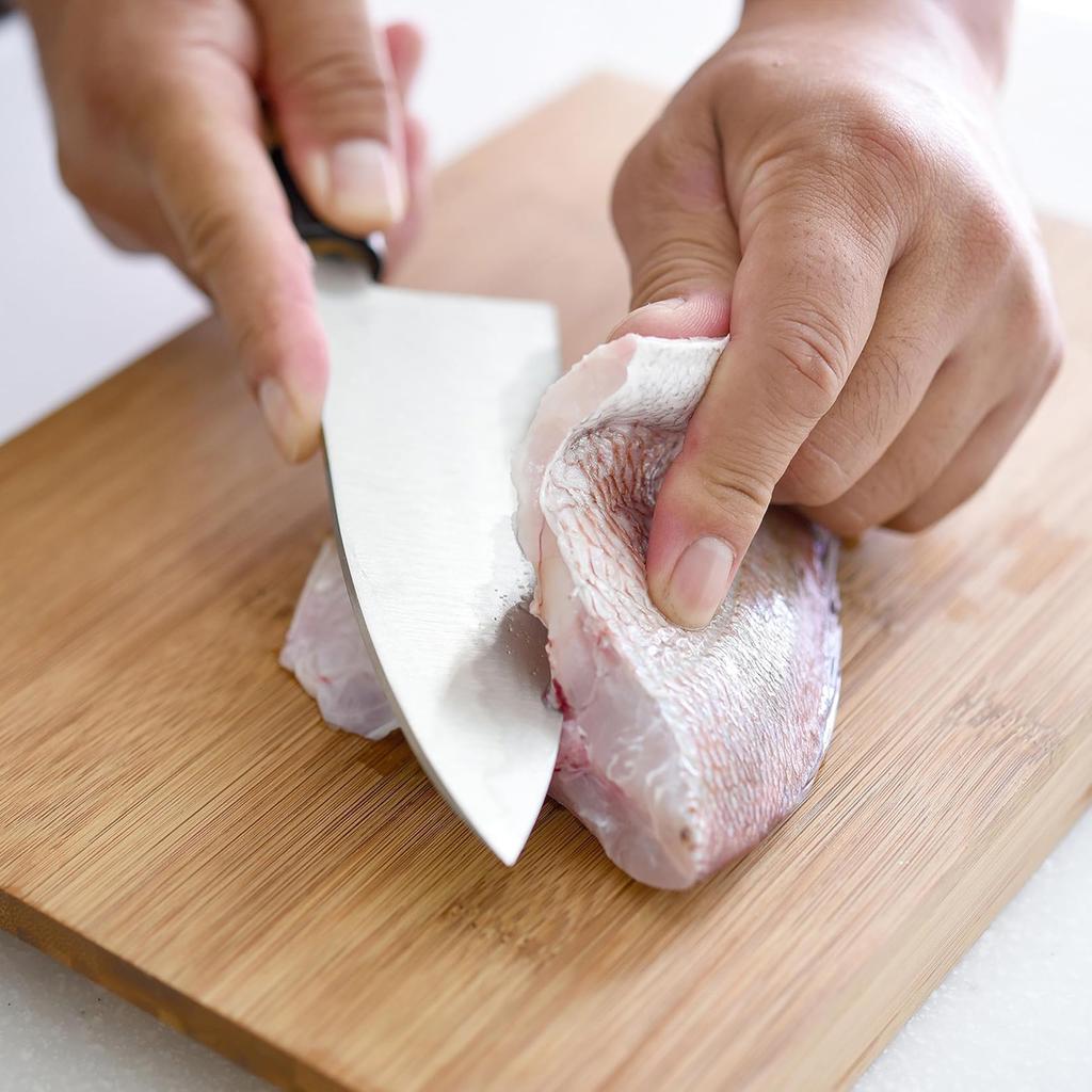 Deba Scale 3 Kus Made in Tsubame Cat Special Fólie Lisovaná kosmetická krabička Pouzdro Nůž, Nůž, 16cm, Odstranění, Vykostění, Sada, Japonsko, Sanjo, Vzor,