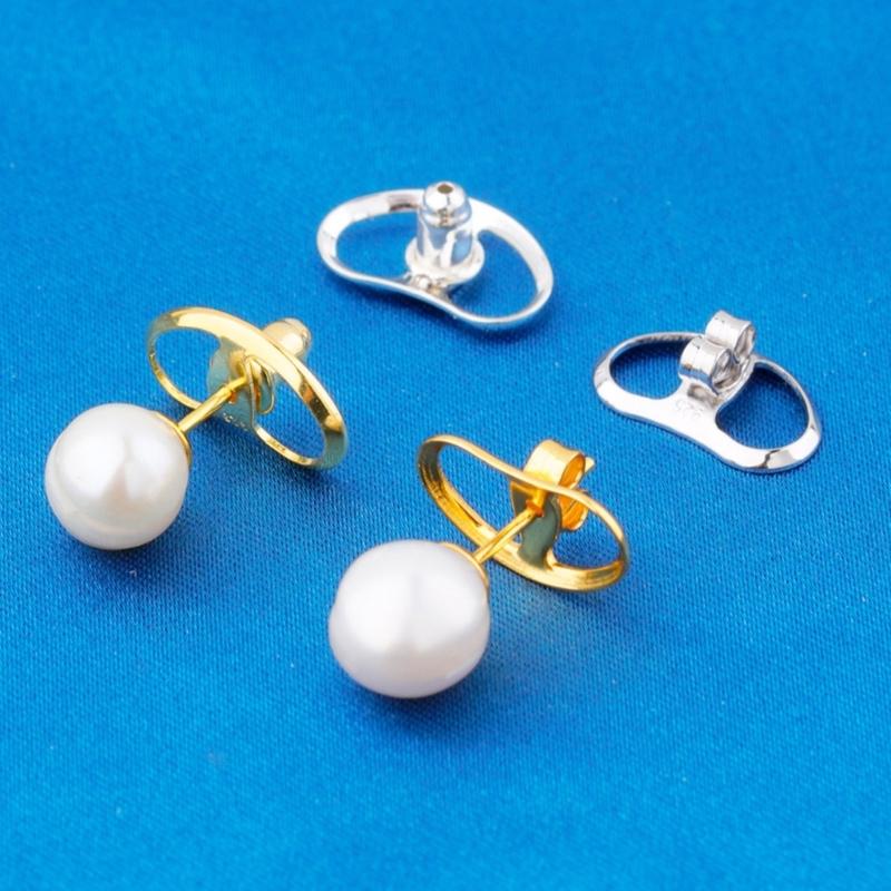 Pack of 10 Earring Backs Ear Jewelry Replacement Earring Plugs Earrings Part Metal Texture Suitable for Daily Party Use