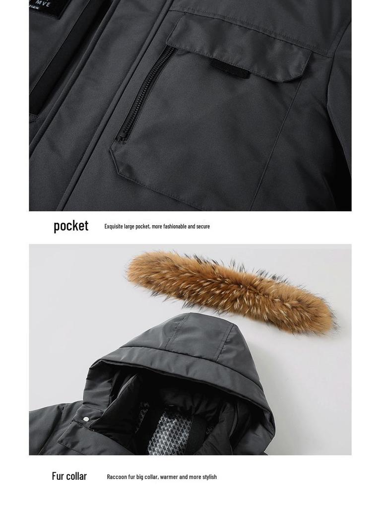 Harbin Snow Town Winter Parkas: Thickened Cold Protection Couple's Workwear for Men & Women