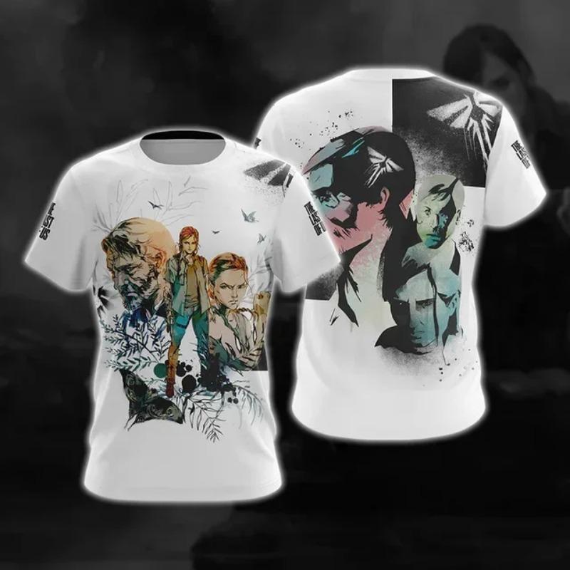 2024 Summer Hot Selling 3D Games Print the Last American Men's and Women's T-shirts Large Size Loose Short-sleeved Casual Top