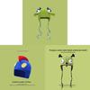 Shrek Face Mask Knit Cap With Soft Acrylic Material For Casual Winter Use