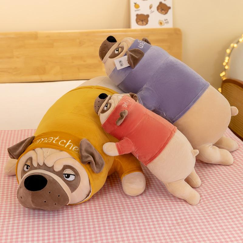Party Shar Pei Dog Plush Doll Cute Puppy Pillow Plush Toy Child Sleeping Gift