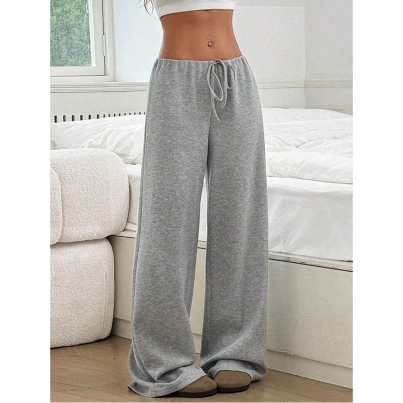 European and American Leisure Stripes Straight-Leg Pants Loose Pants Pants Children Casual Pants Trousers Women