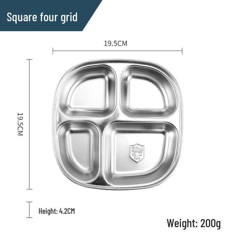 ZISIZ Kids Divided Microwavable Lunch Box (Set of 3)