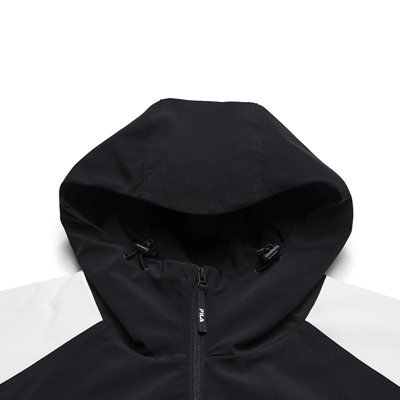 FILA Original Fashion Casual Waterproof Stain-Resistant Loose Hooded Woven Jacket Men jackets F11M549709FBK