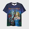 New Personalized Cartoon Rabbit T-shirt for Men with Street Style Short Sleeves and Quick Drying Fabric Comfortable