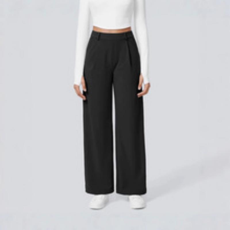 Women S Wide Leg Loose Casual Solid Straight Leg Pants