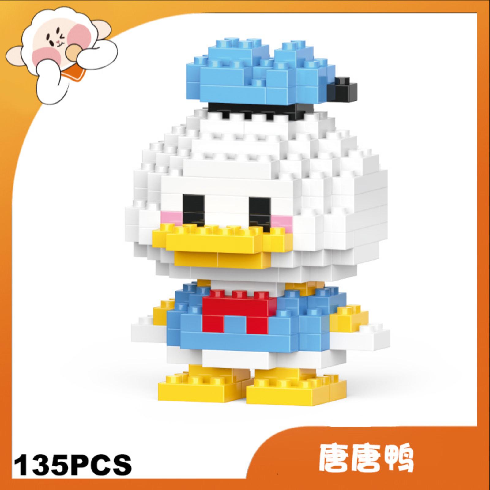 

Building Block Toy Compatible Construction Set Cartoon Character Educational Puzzle Model with 135 Pieces for Creative Assembly Display One Size белый