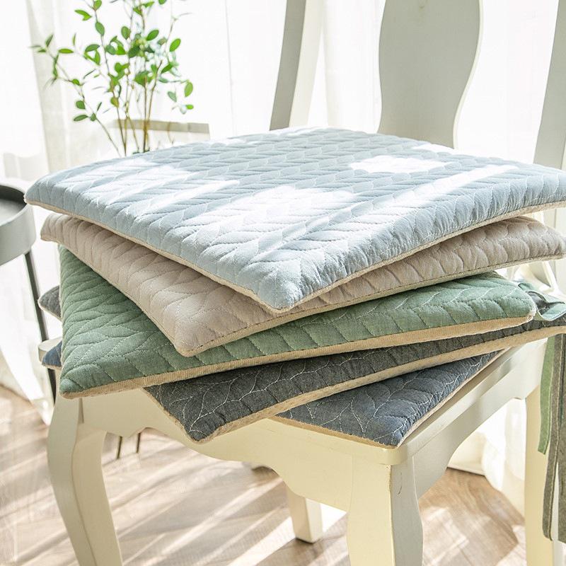 Japanese Cotton Chair Cushion - Non-Slip, Thickened for Dining, Office, or Student Use