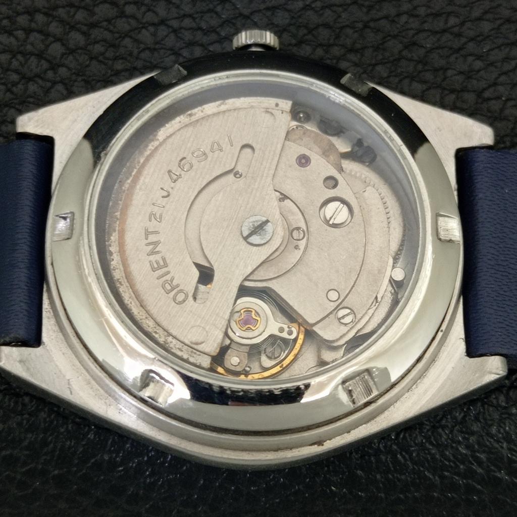 AUTOMATIC VINTAGE ORIENT AAA CRYSTAL JAPAN MENS ORIGINAL DIAL WATCH A707776-1