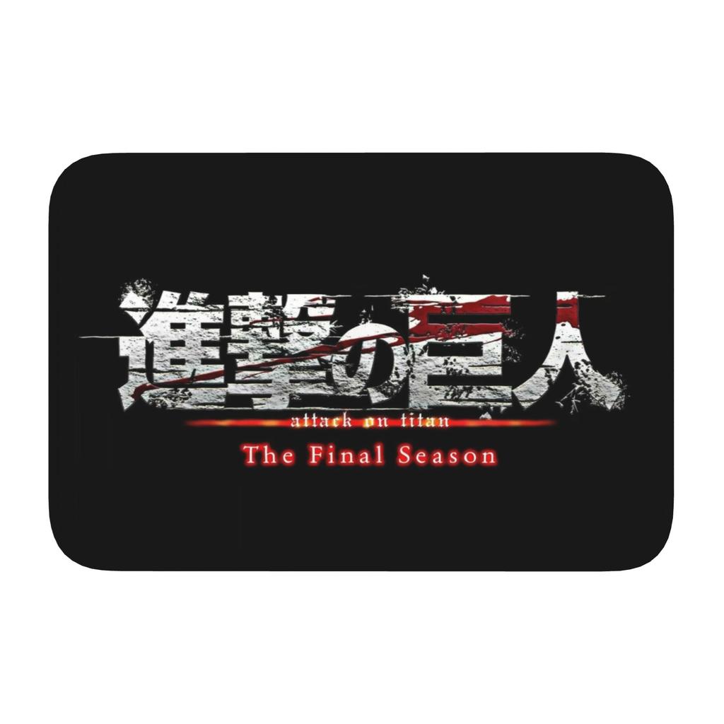 Attackes On Titan Front Door Mat Anti-Slip Indoor Welcome Waterproof  Doormat Living Room  Entrance Rug Carpet Footpad
