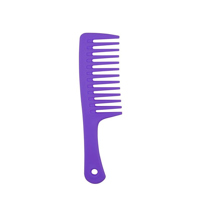

Расческа для волос, женские щетки для вьющихся волос с мокрым крючком, профессиональные инструменты для окрашивания в салоне, грубые широкие шипы с зубами фиолетовый